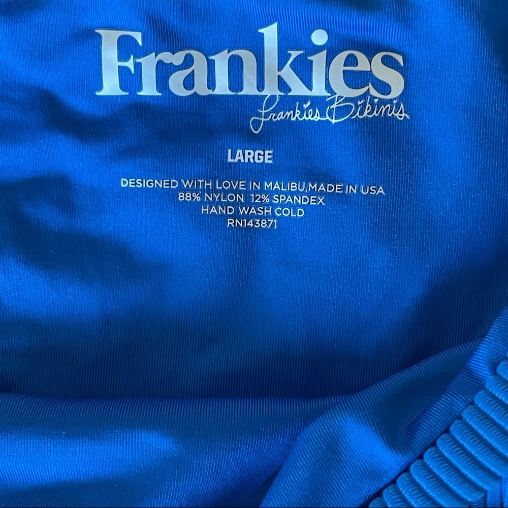 Frankie’s bikinis “Willa” bottoms in cobalt - Picture 3 of 3